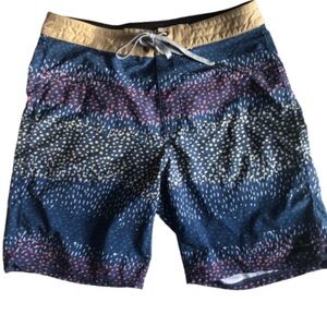 Rip Curl Mirage Navy and Multicolour Board Shorts Size 29